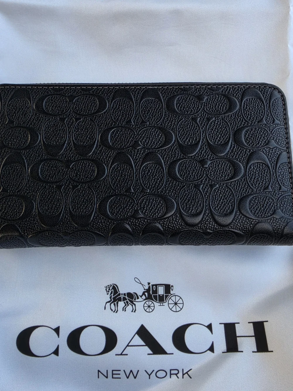 Coach Long Zip Around Wristlet